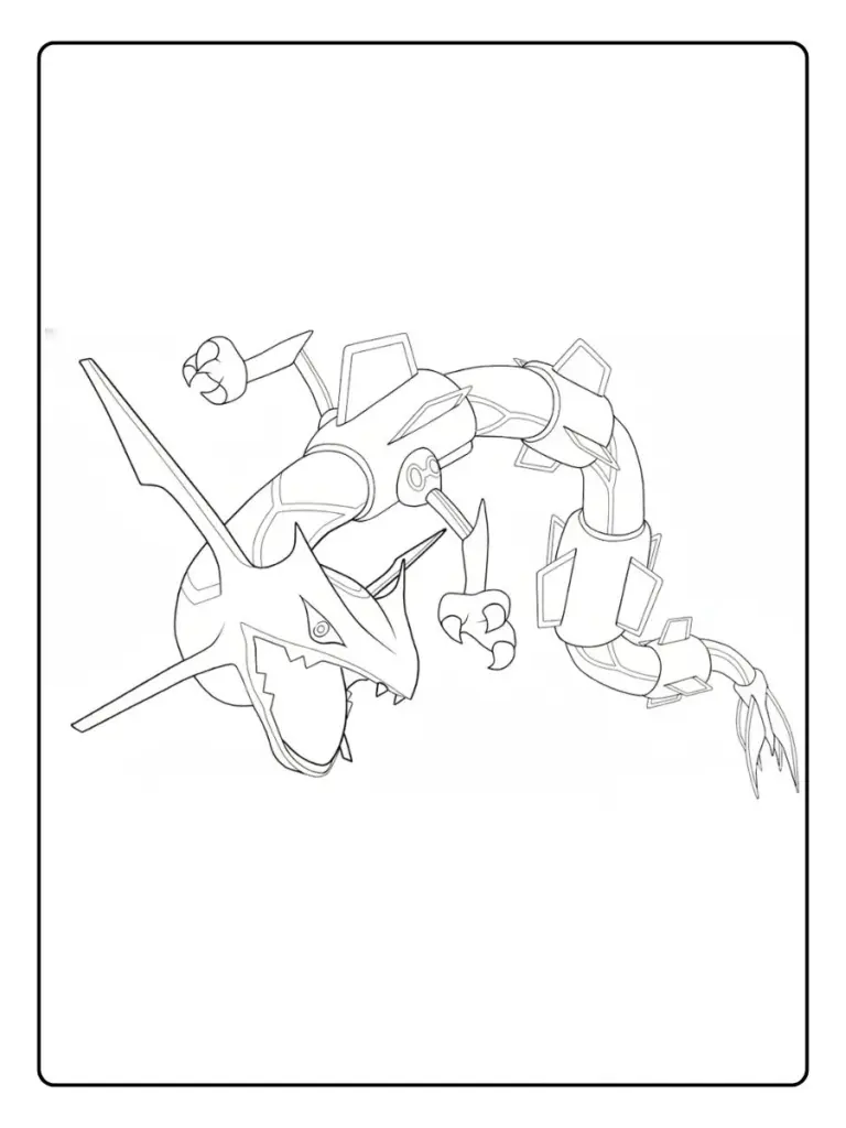 Disegni da Colorare Rayquaza (13)