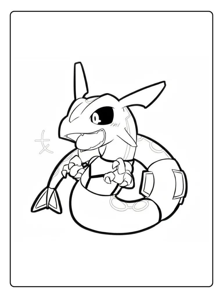 Disegni da Colorare Rayquaza (15)