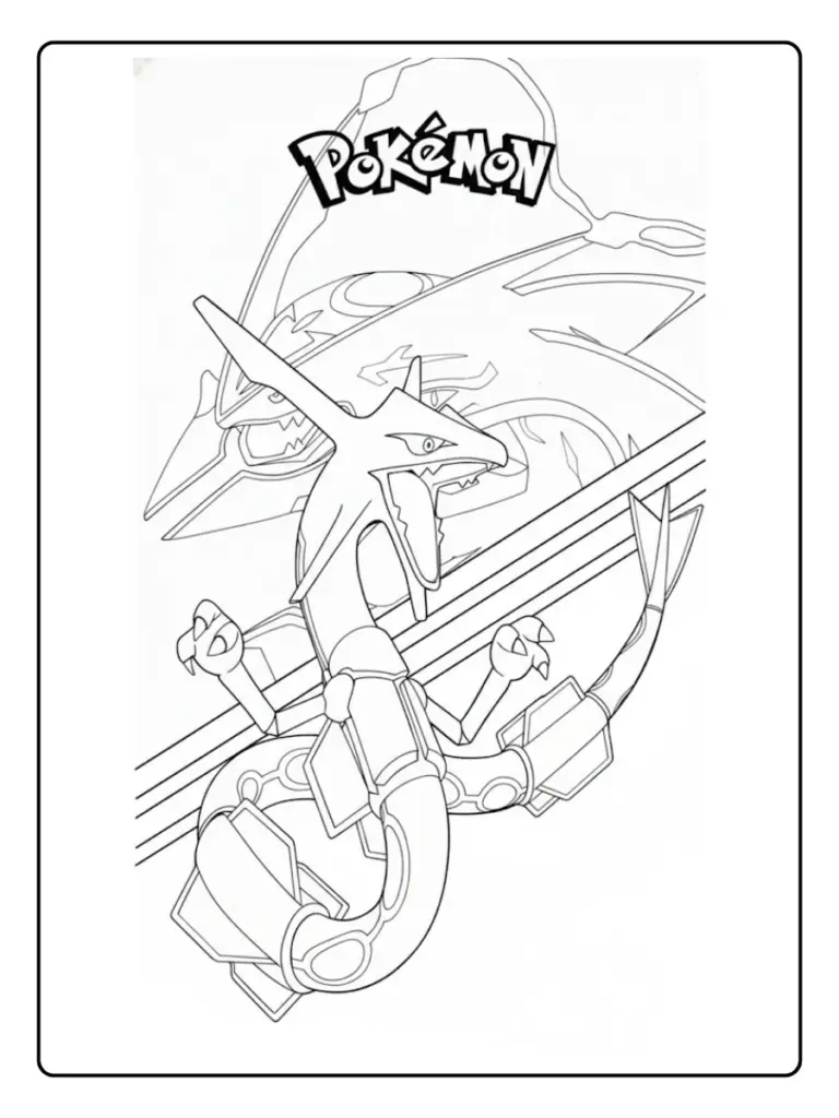 Disegni da Colorare Rayquaza (3)