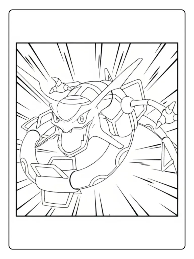 Disegni da Colorare Rayquaza (7)