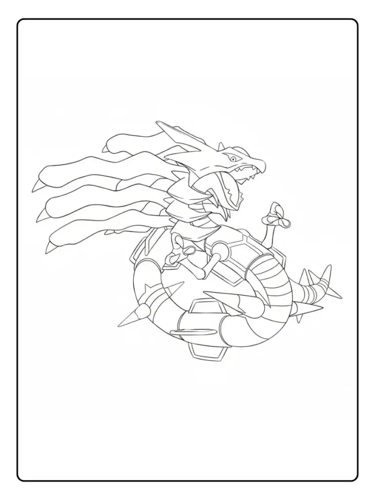 Disegni da Colorare Rayquaza (9)