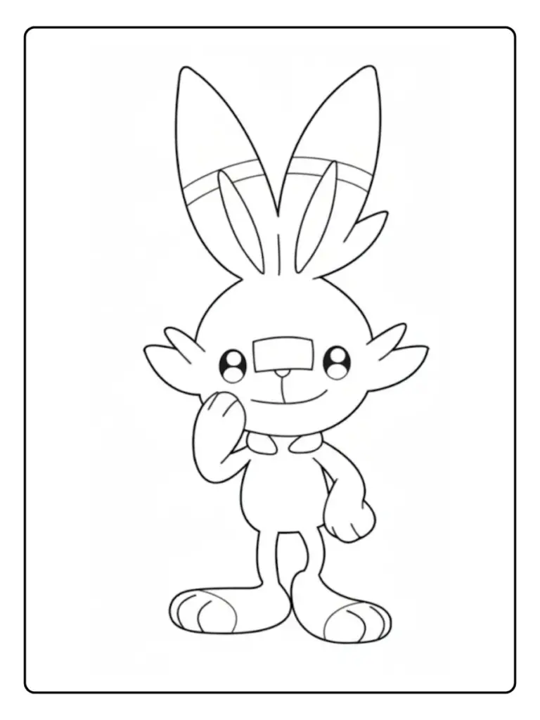 Disegni da Colorare Scorbunny (1)