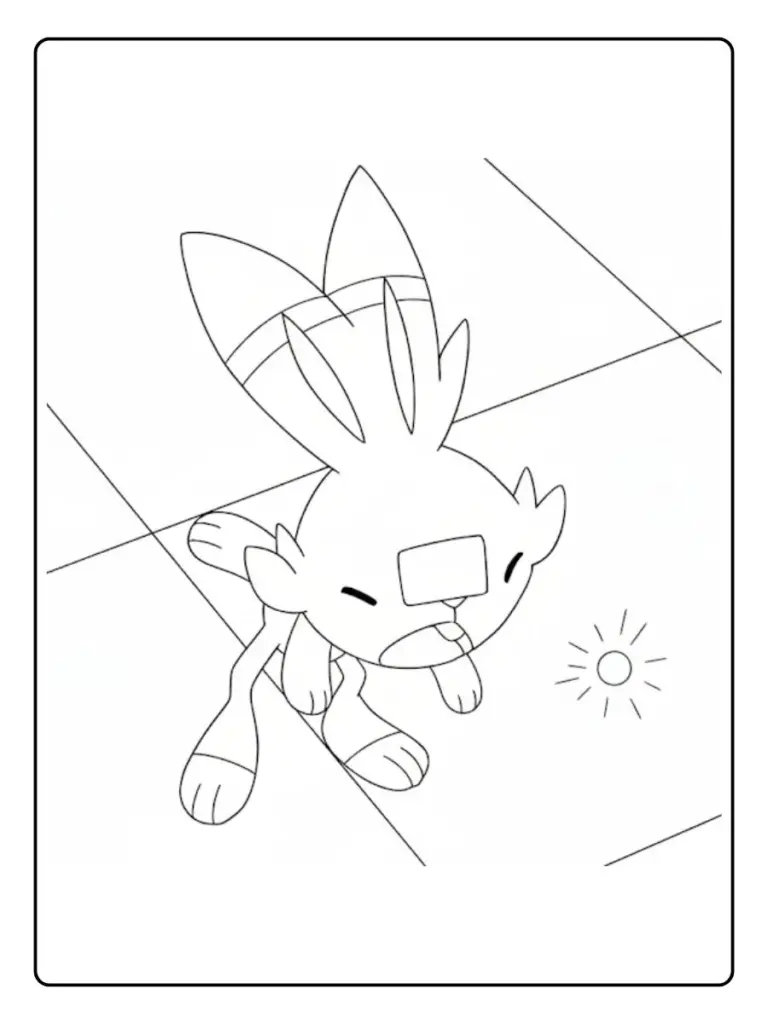 Disegni da Colorare Scorbunny (10)