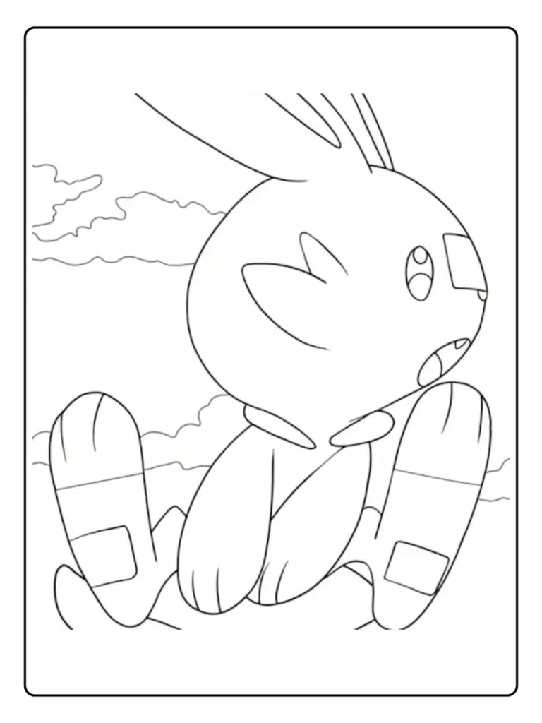 Disegni da Colorare Scorbunny (11)