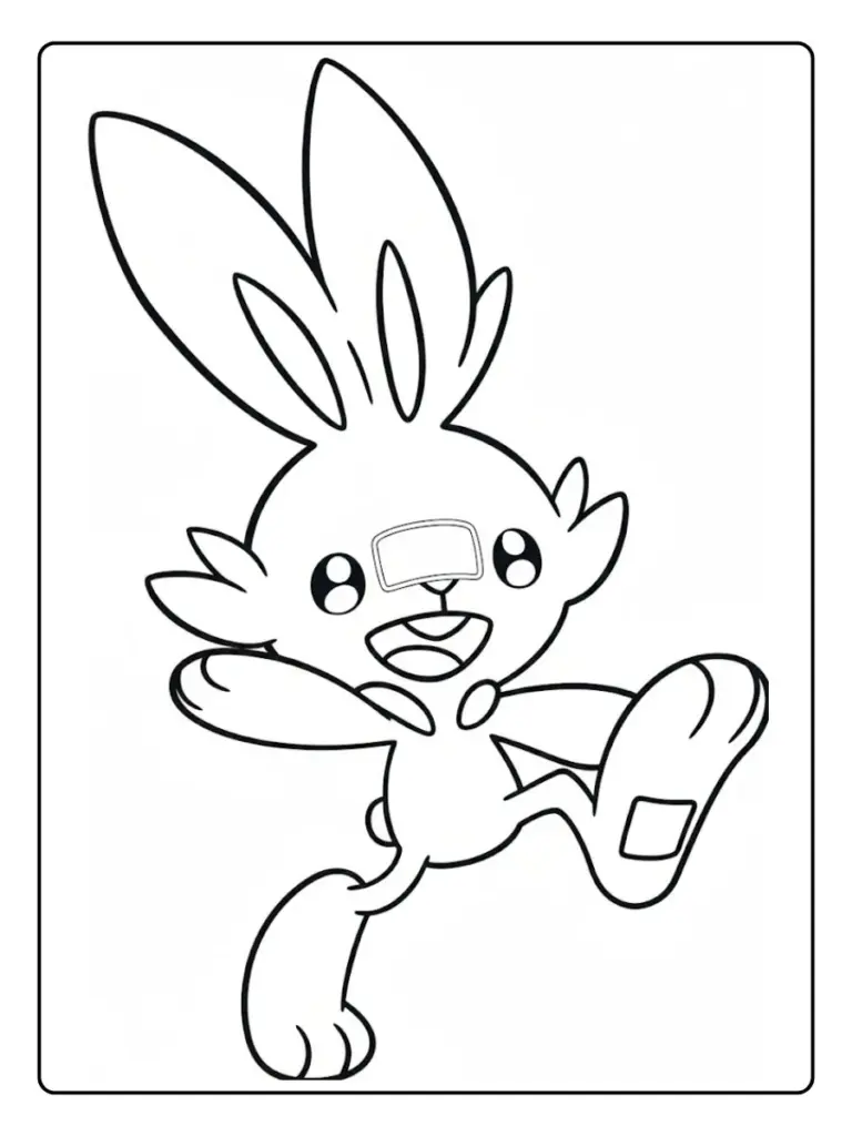 Disegni da Colorare Scorbunny (2)