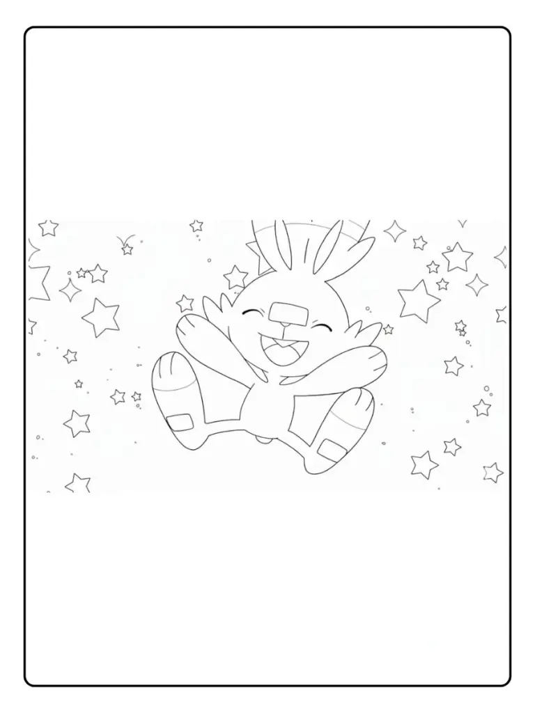 Disegni da Colorare Scorbunny (4)