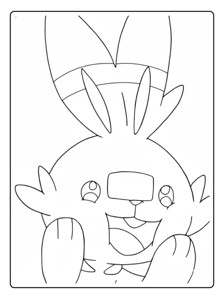 Disegni da Colorare Scorbunny (6)