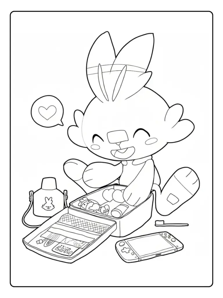 Disegni da Colorare Scorbunny (8)