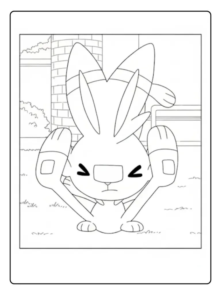 Disegni da Colorare Scorbunny (9)