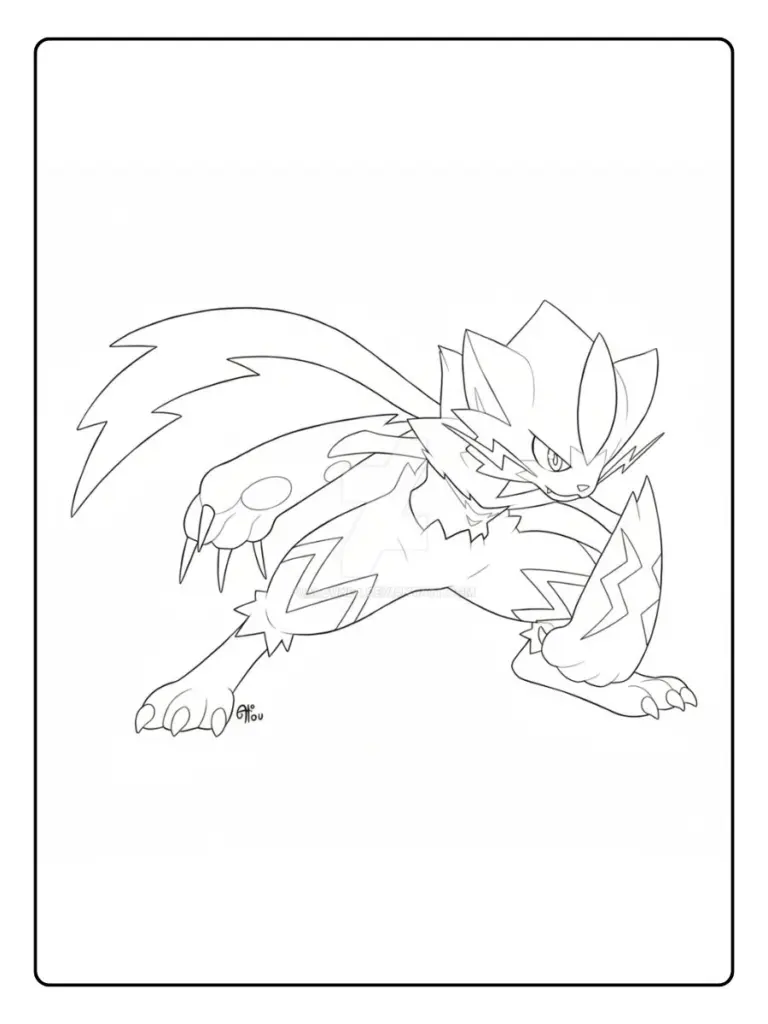 Disegni da Colorare Zeraora (1)
