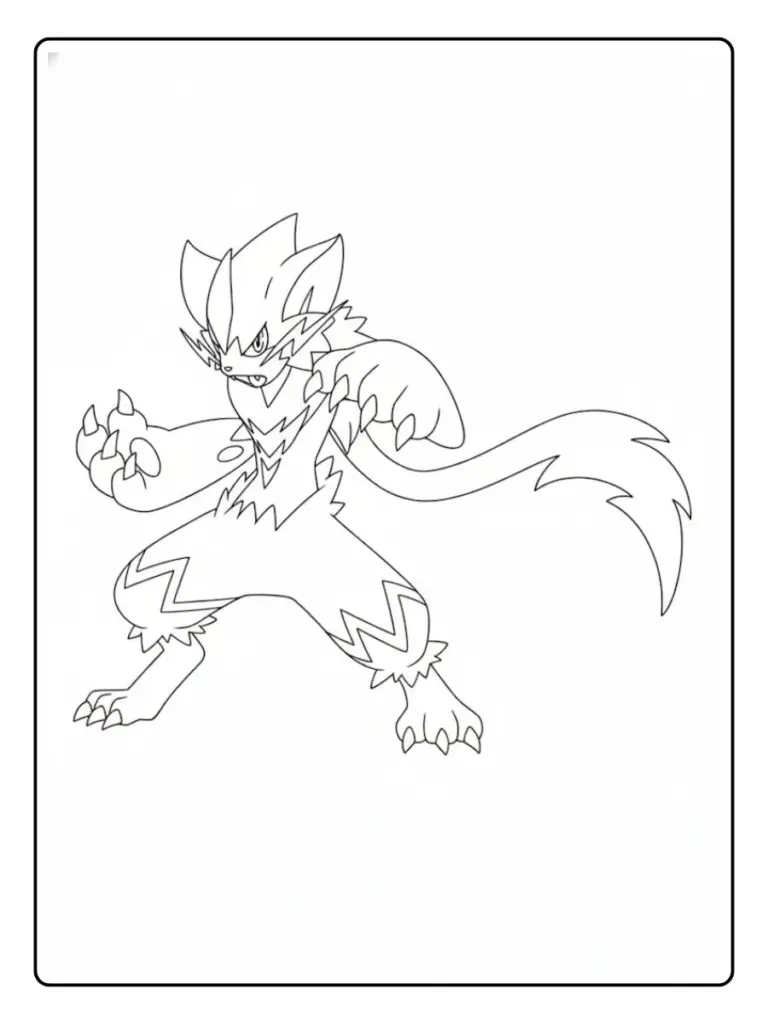 Disegni da Colorare Zeraora (2)