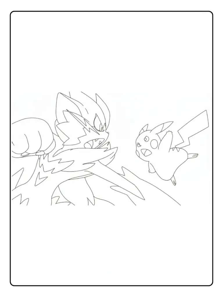 Disegni da Colorare Zeraora (4)