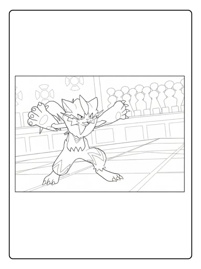 Disegni da Colorare Zeraora (5)