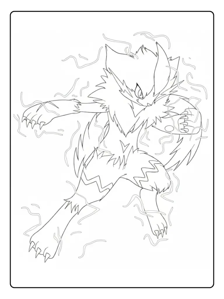 Disegni da Colorare Zeraora (9)