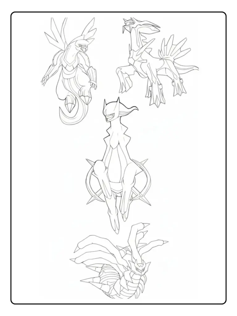 Disegni da Colorare dei Pokémon Leggendari (15)