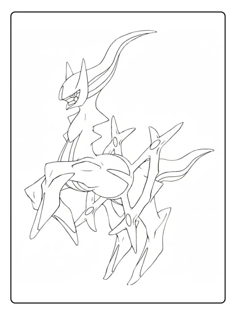 Disegni da Colorare dei Pokémon Leggendari (2)