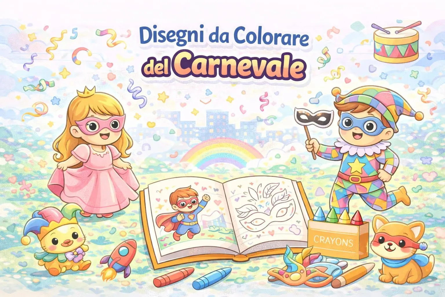 Disegni da Colorare del Carnevale