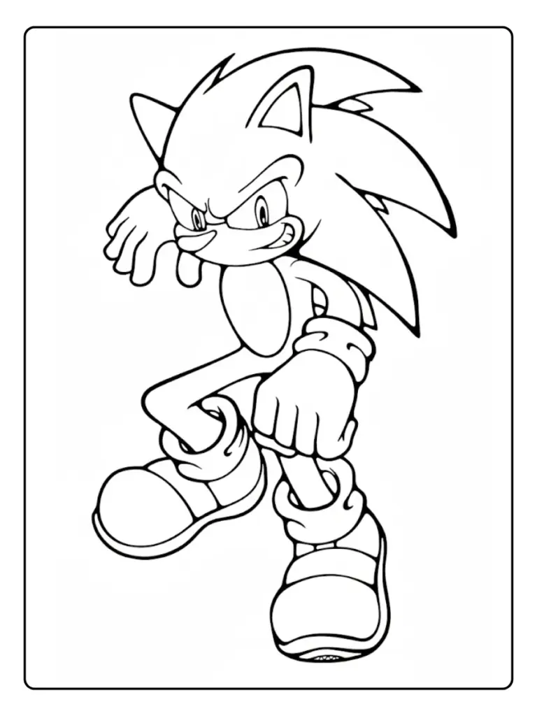 Disegni da Colorare di Sonic (1)
