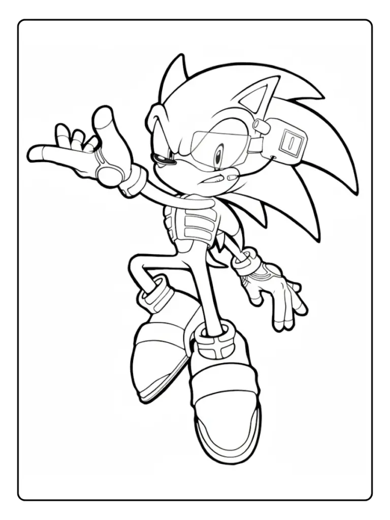 Disegni da Colorare di Sonic (10)