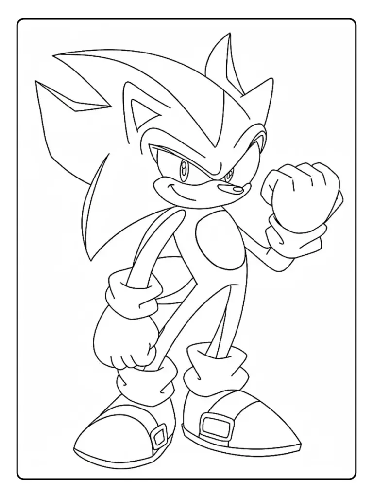 Disegni da Colorare di Sonic (13)