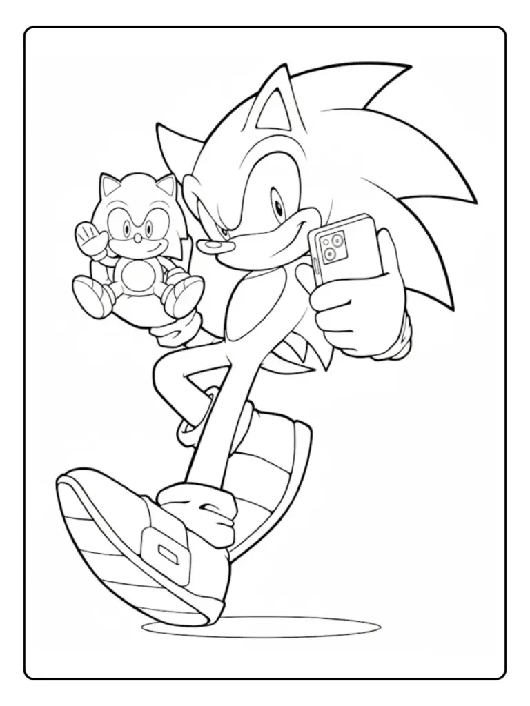 Disegni da Colorare di Sonic (15)