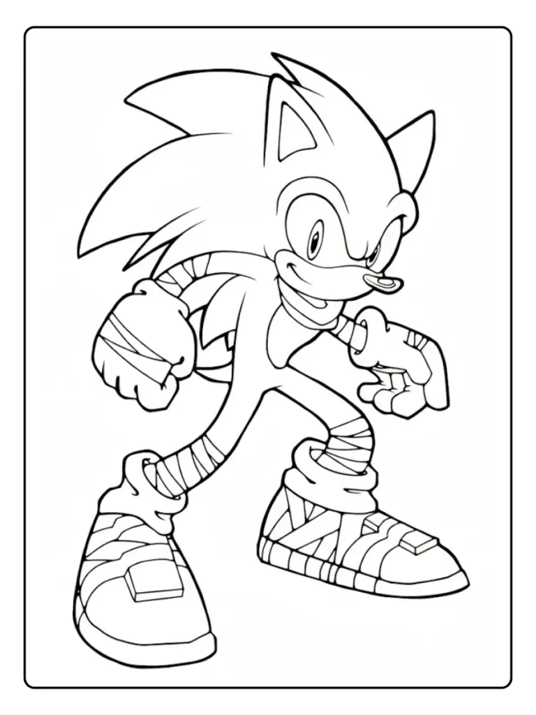 Disegni da Colorare di Sonic (8)