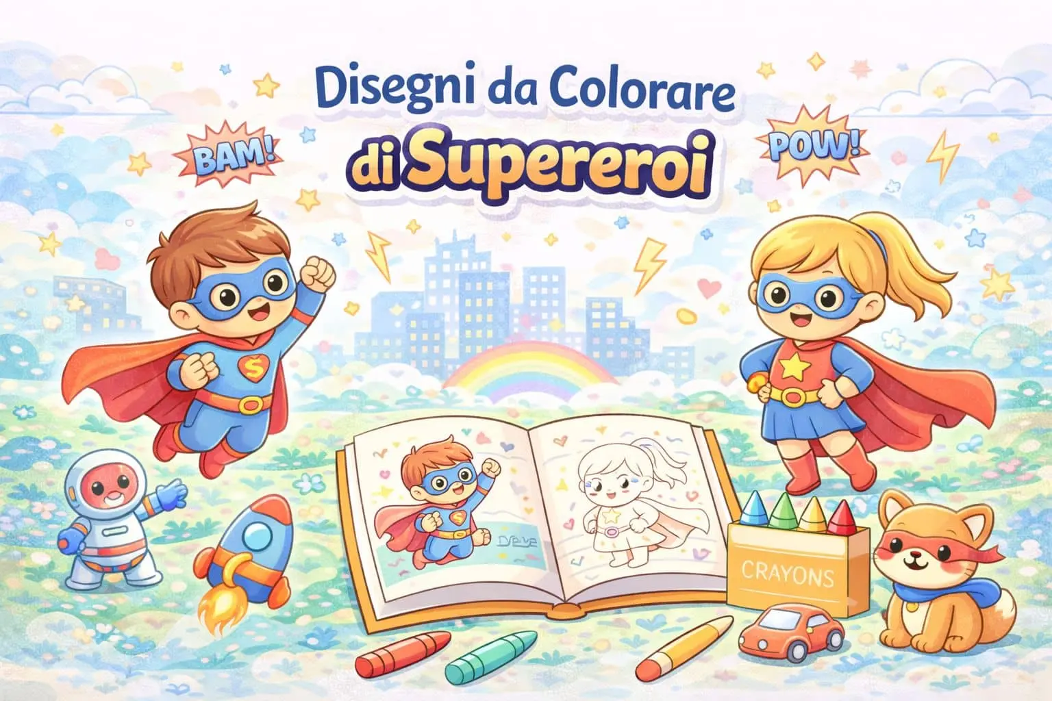 Disegni da Colorare di Supereroi