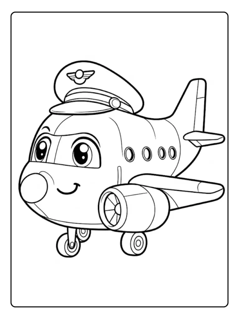 Disegni di Aerei da Colorare (1)