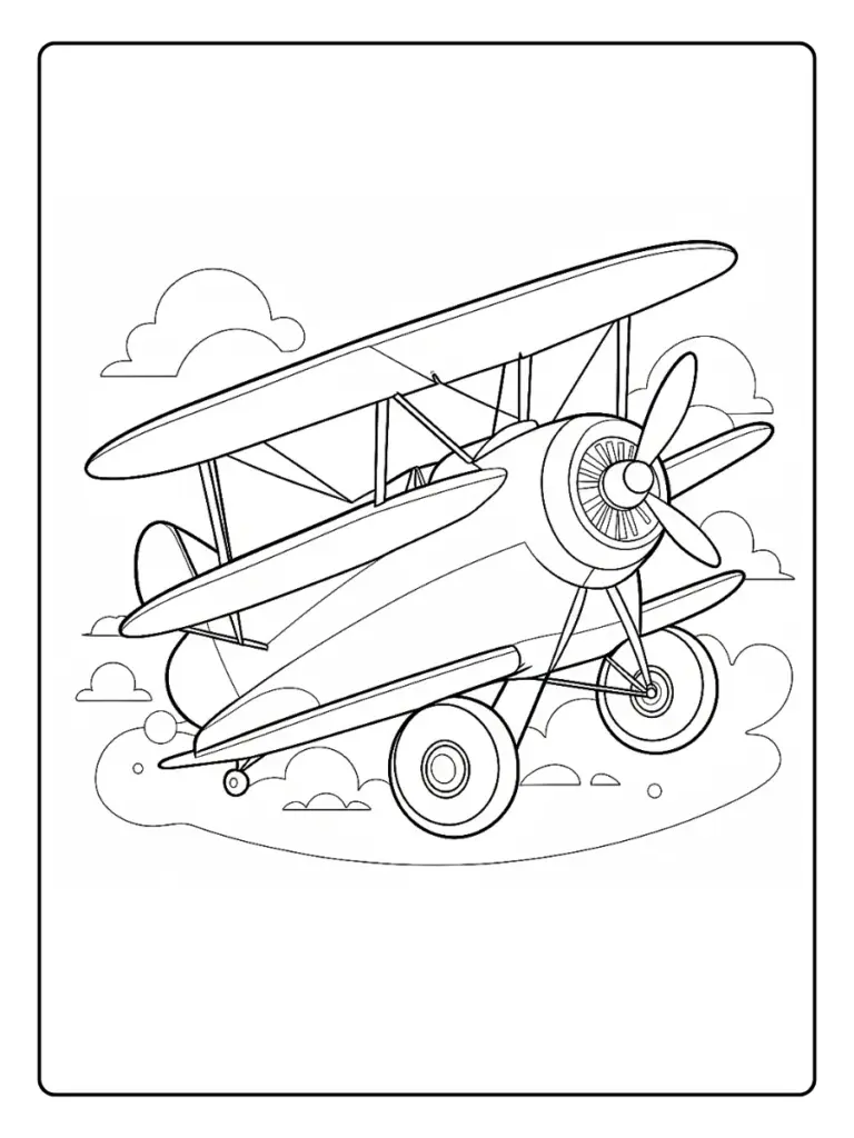 Disegni di Aerei da Colorare (14)