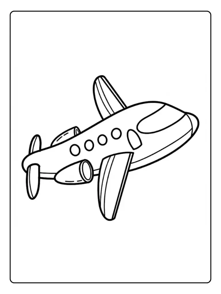 Disegni di Aerei da Colorare: 50+ Bellissimi da Stampare Gratis