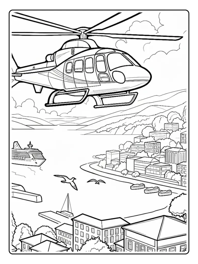 Disegni di Aerei da Colorare (7)