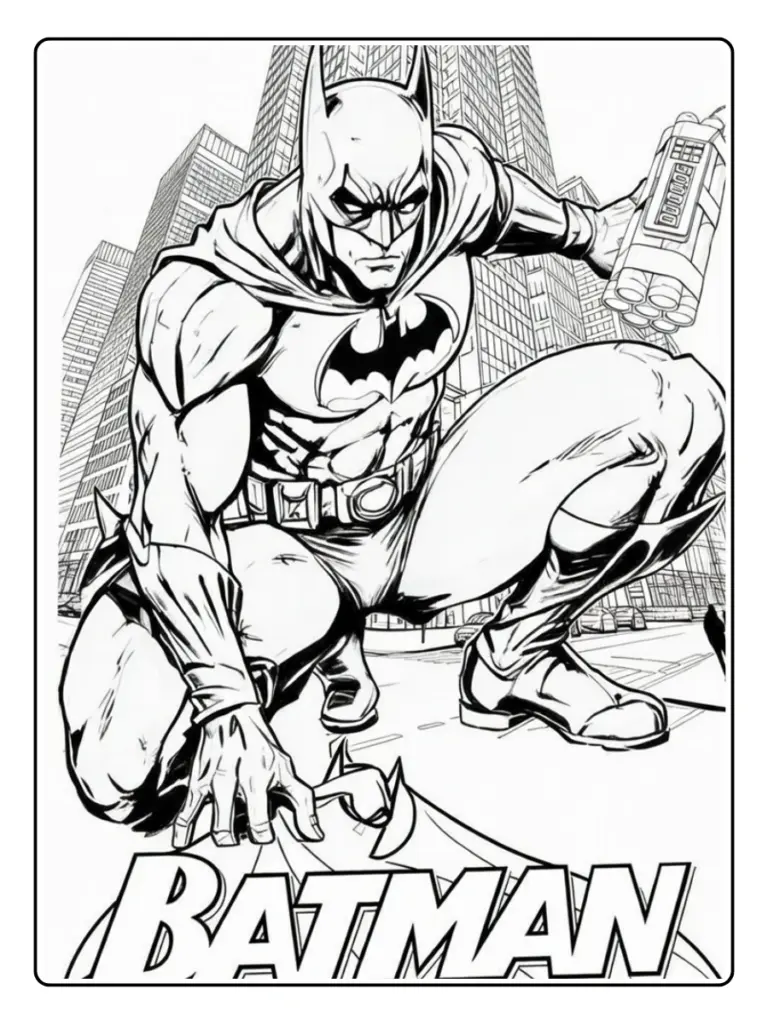 Disegni di Batman da Colorare (5)