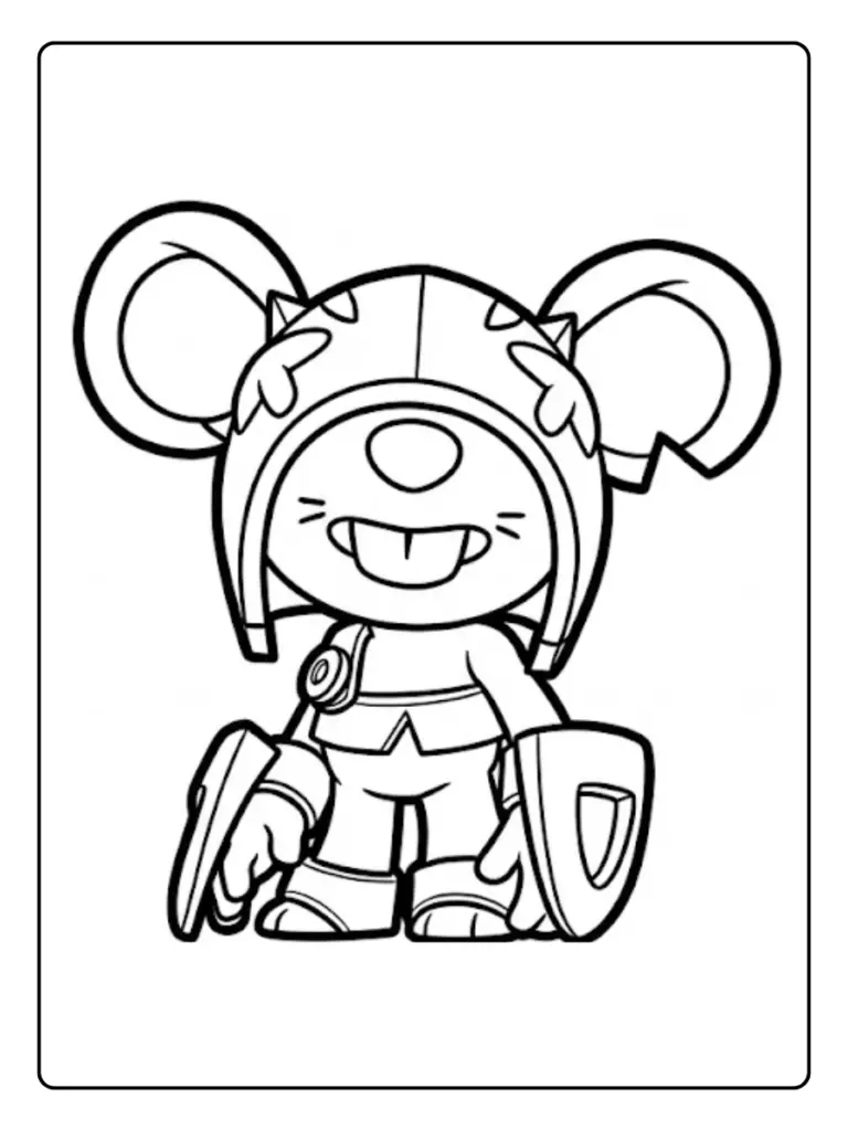 Disegni di Brawl Stars da Colorare (9)