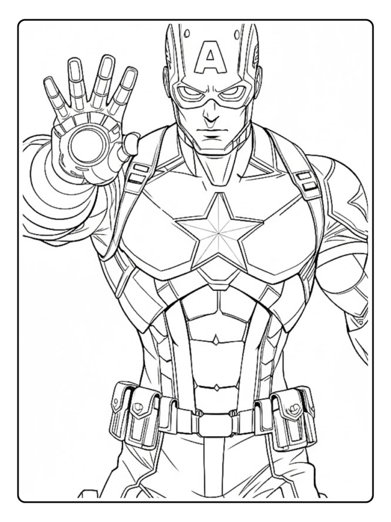 Disegni Di Capitan America Da Colorare 10