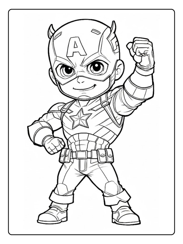 Disegni Di Capitan America Da Colorare 12