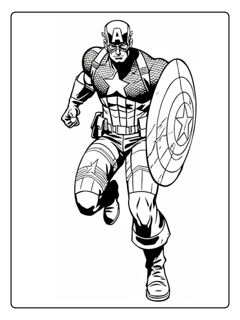 Disegni Di Capitan America Da Colorare 14