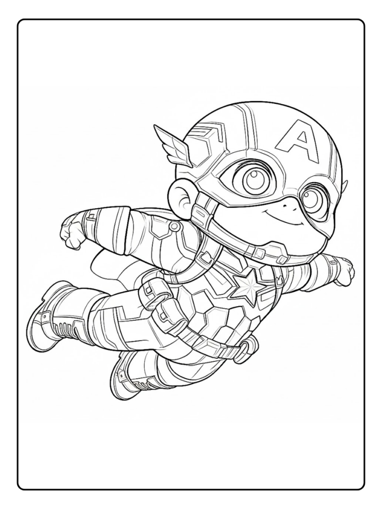 Disegni Di Capitan America Da Colorare 2