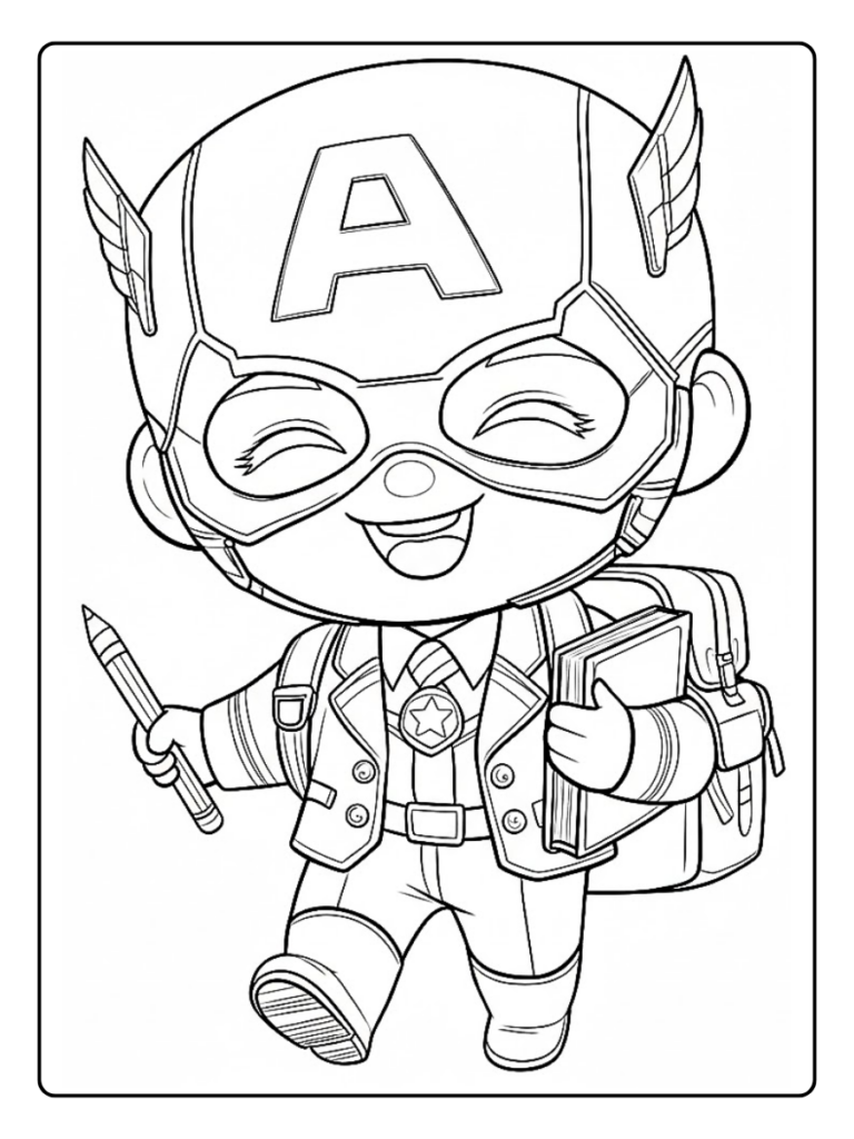 Disegni Di Capitan America Da Colorare 5