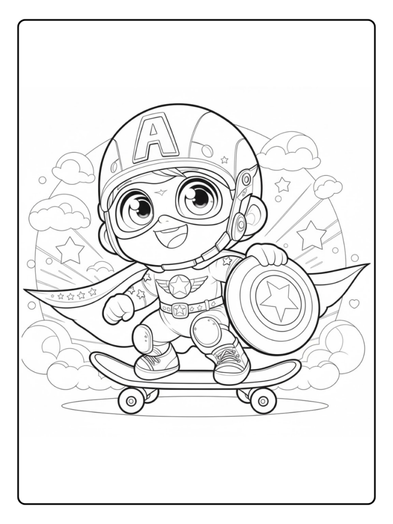 Disegni Di Capitan America Da Colorare 9