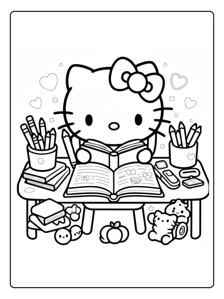 Disegni di Hello Kitty da Colorare (1)