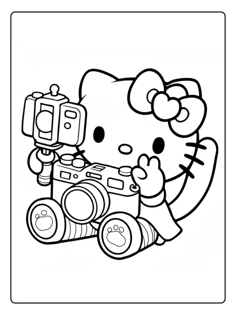 Disegni di Hello Kitty da Colorare (10)
