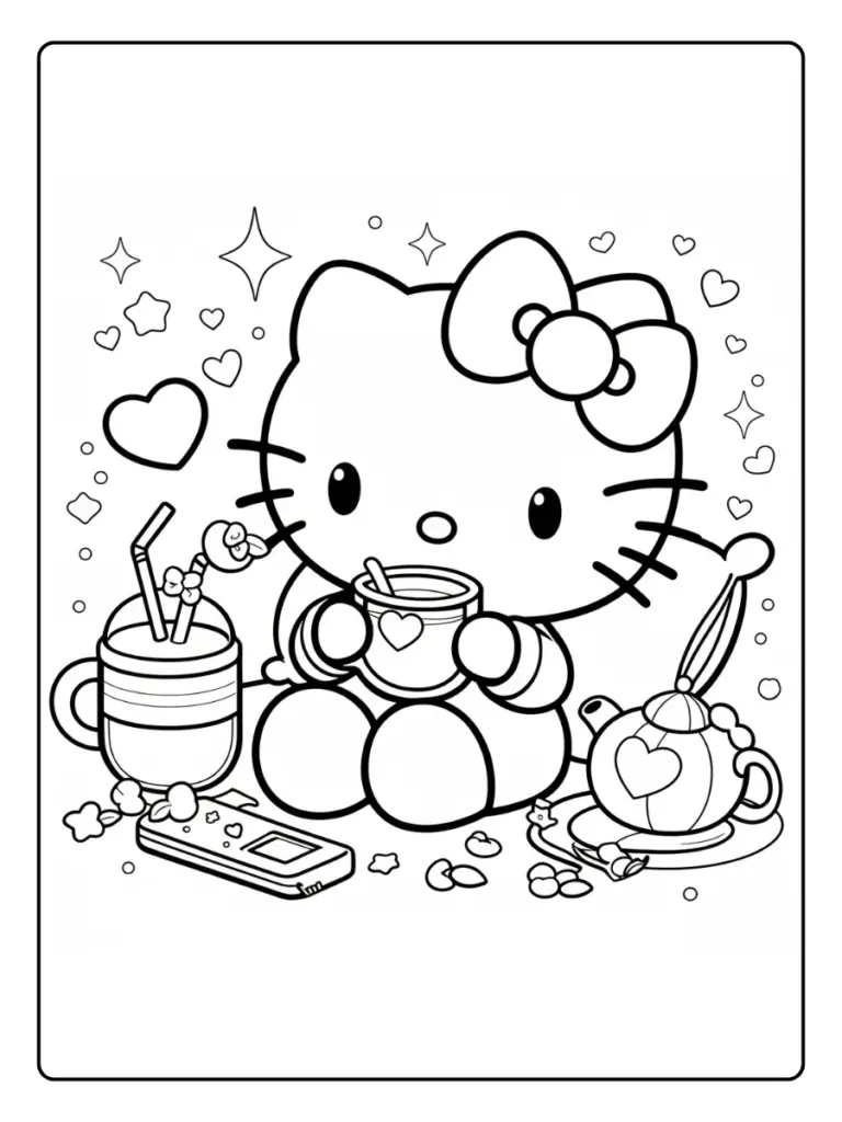 Disegni di Hello Kitty da Colorare (14)