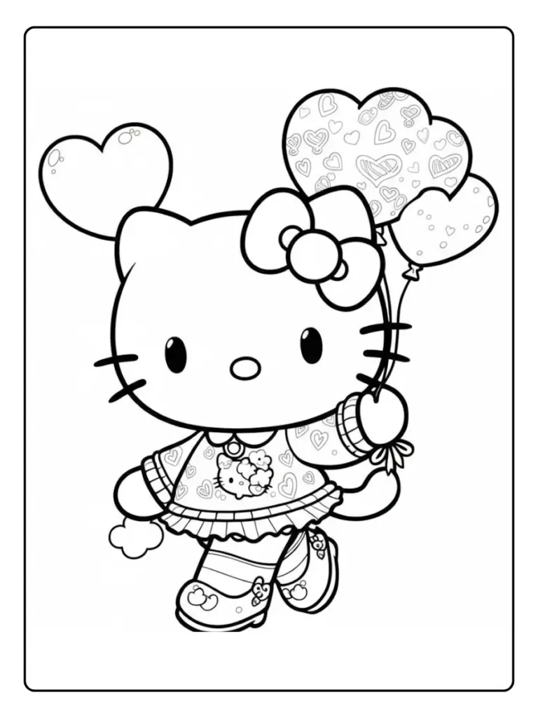 Disegni di Hello Kitty da Colorare (2)