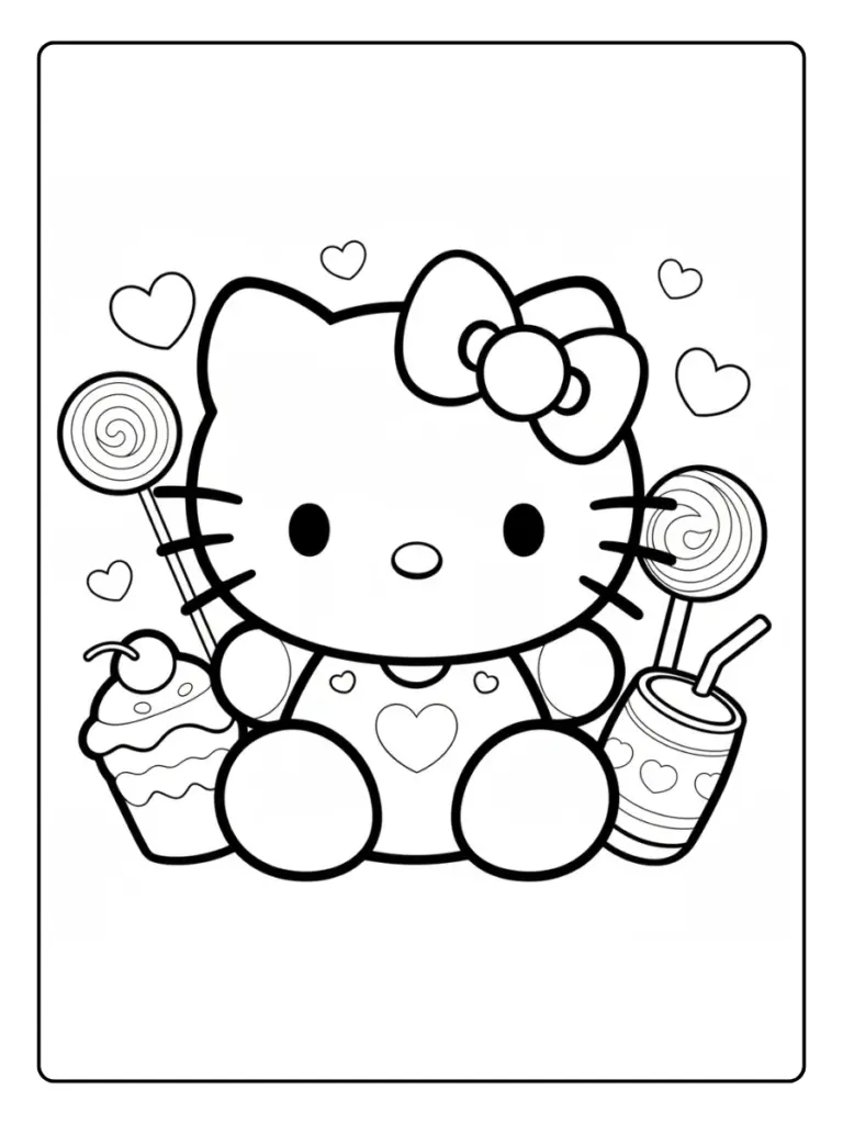 Disegni di Hello Kitty da Colorare