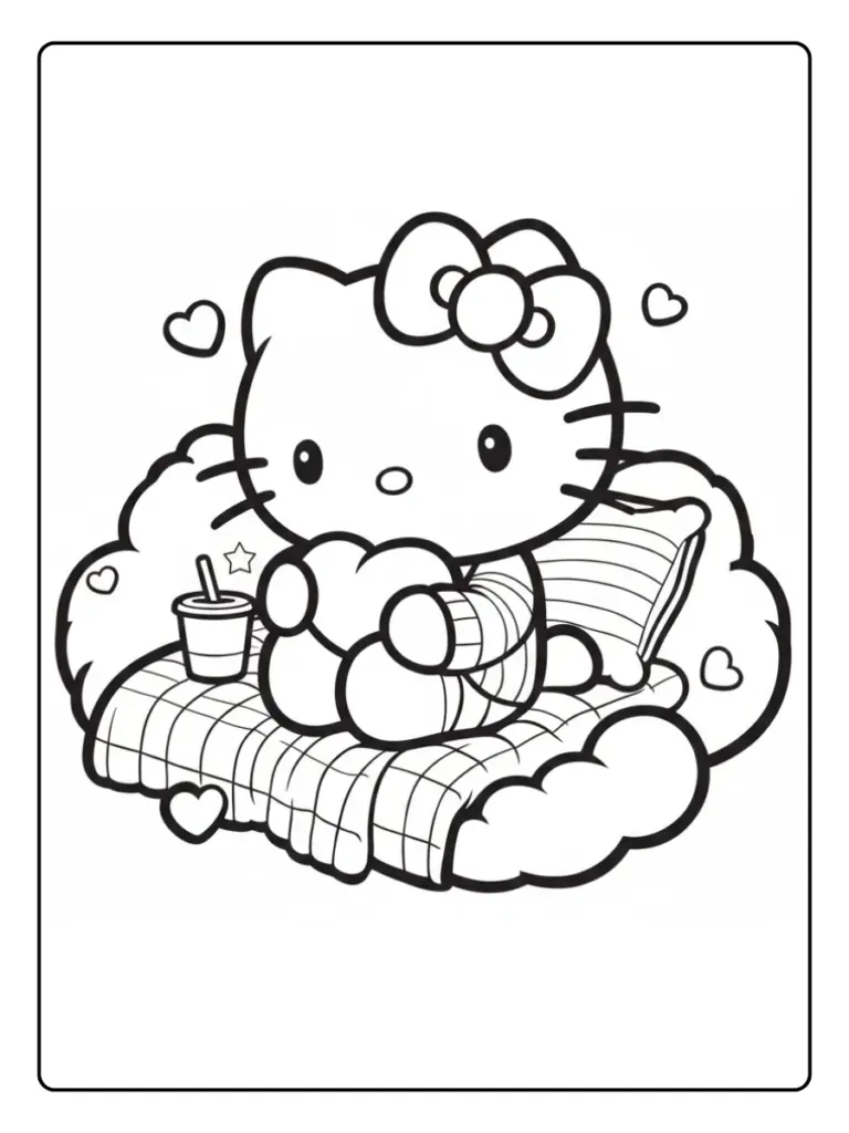 Disegni di Hello Kitty da Colorare (5)