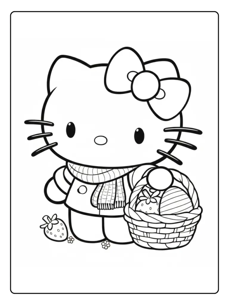 Disegni di Hello Kitty da Colorare (6)