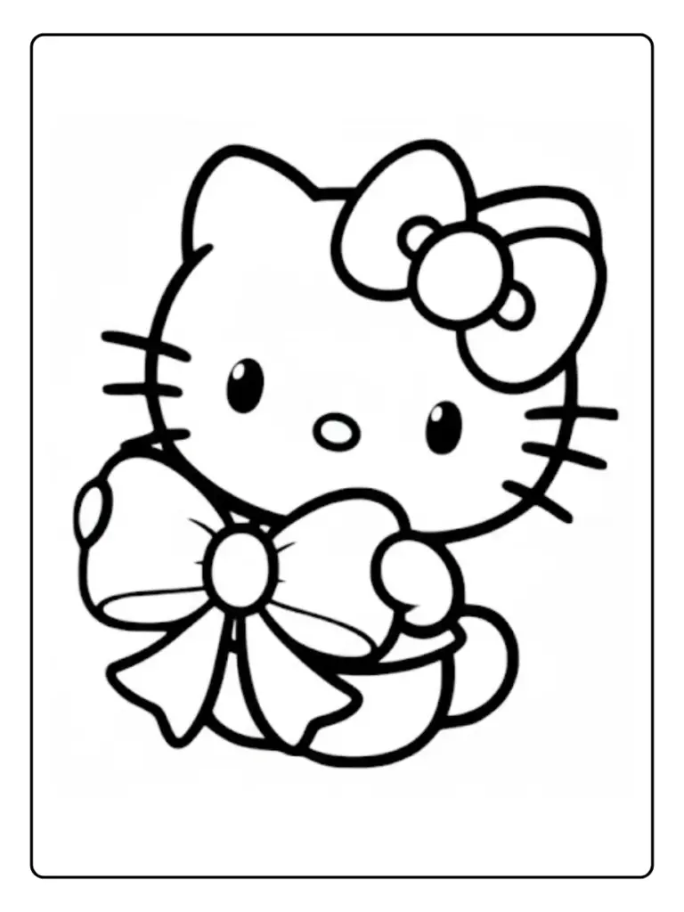 Disegni di Hello Kitty da Colorare (7)
