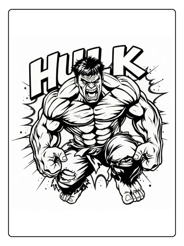 Disegni Di Hulk Da Colorare 1