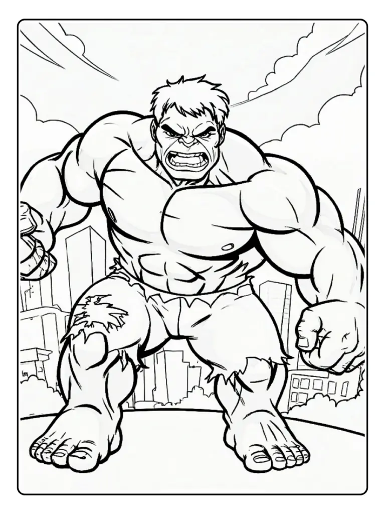 Disegni Di Hulk Da Colorare 13
