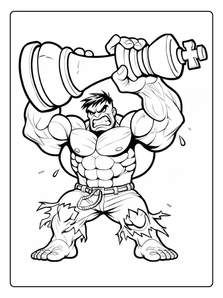 Disegni Di Hulk Da Colorare 2